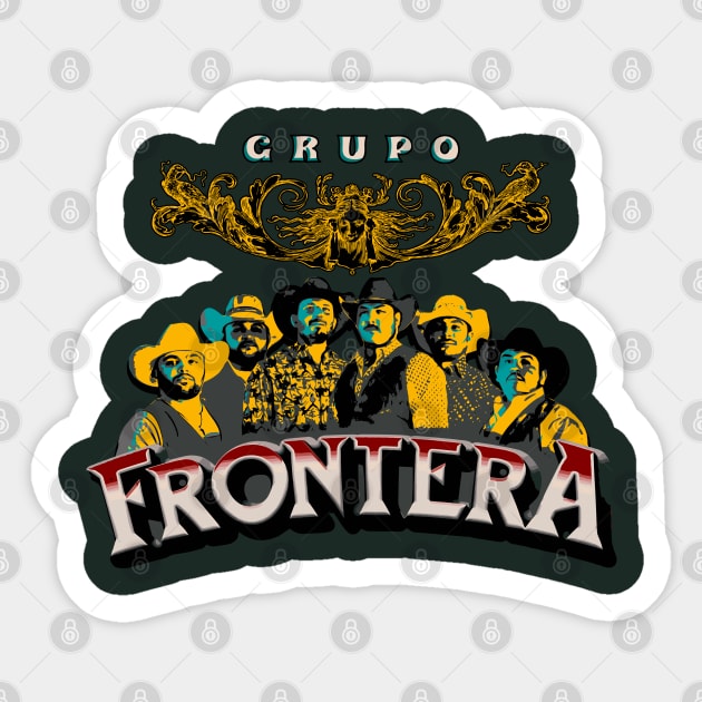 Grupo Frontera Band Merch Sticker by sahiliart06